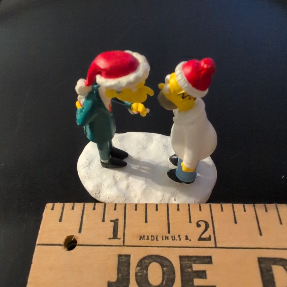 Hawthorne Village The Simpsons Christmas Bonus Homer Mr Burns Figurine 2005 - Picture 5 of 5